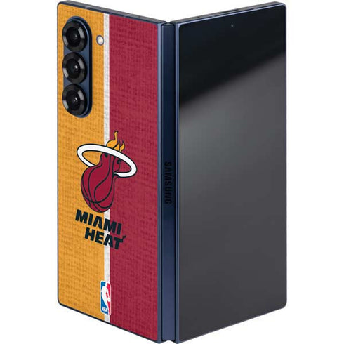 NBA Miami Heat Canvas Galaxy Z Fold6 Skin