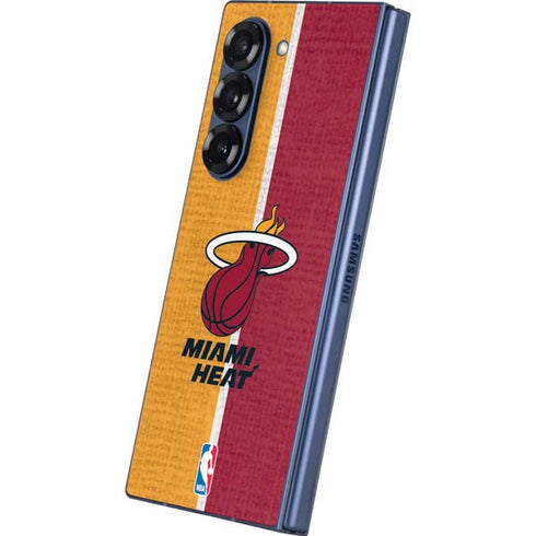 NBA Miami Heat Canvas Galaxy Z Fold6 Skin