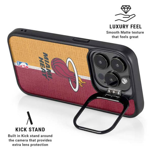 NBA Miami Heat Canvas iPhone 13 Pro Max Kickstand Case