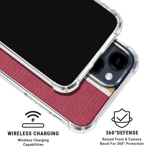 NBA Miami Heat Canvas iPhone 15 Clear Case