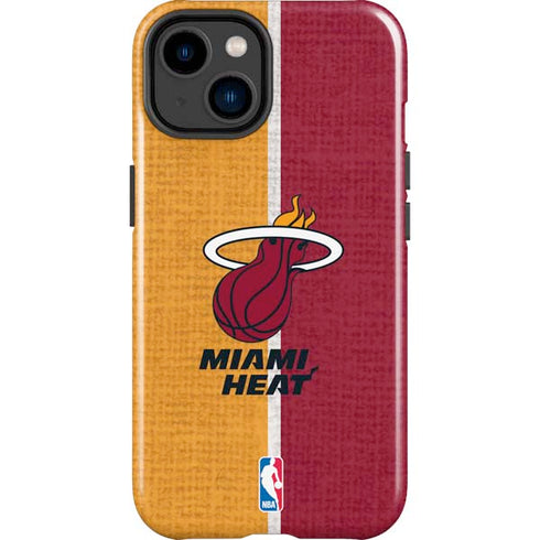 NBA Miami Heat Canvas iPhone 15 Impact Case