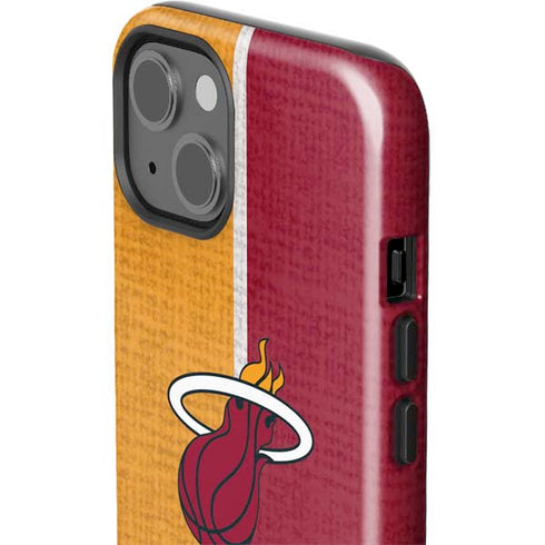 NBA Miami Heat Canvas iPhone 15 Impact Case
