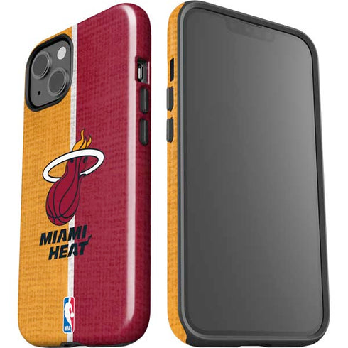 NBA Miami Heat Canvas iPhone 15 Impact Case