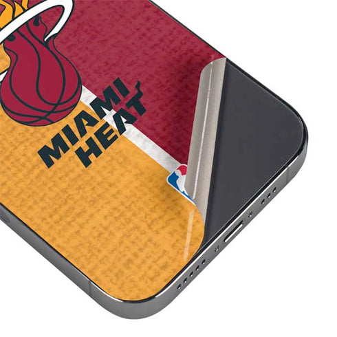 NBA Miami Heat Canvas iPhone 15 Pro Max Skin