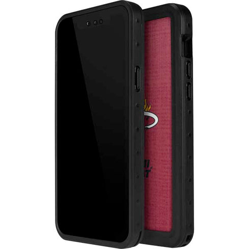 NBA Miami Heat Canvas iPhone 15 Pro Waterproof Case