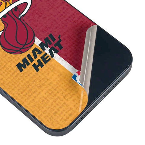 NBA Miami Heat Canvas iPhone 15 Skin