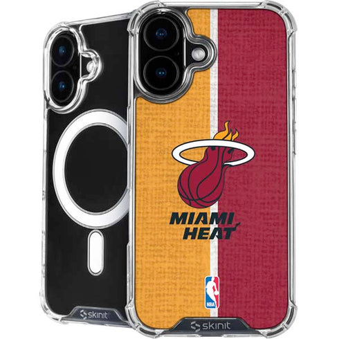 NBA Miami Heat Canvas iPhone 16 MagSafe Case