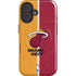 NBA Miami Heat Canvas iPhone 16 Magsafe Impact Case