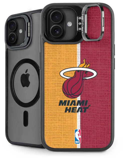 NBA Miami Heat Canvas iPhone 16 Plus Kickstand Case