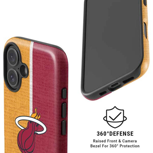 NBA Miami Heat Canvas iPhone 16 Plus Magsafe Impact Case
