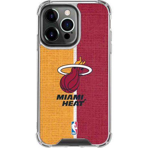 NBA Miami Heat Canvas iPhone 16 Pro Max Clear Case
