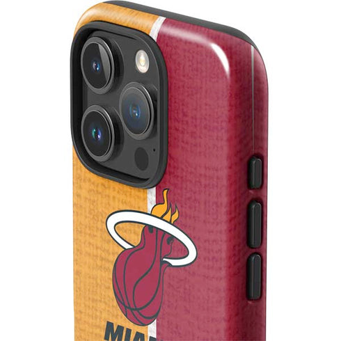 NBA Miami Heat Canvas iPhone 16 Pro Max Impact Case