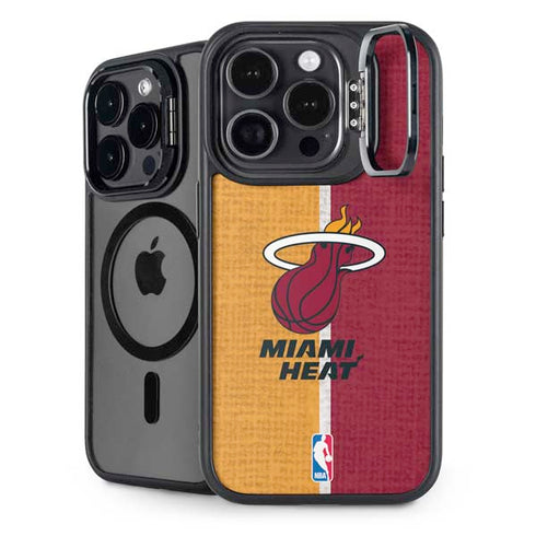NBA Miami Heat Canvas iPhone 16 Pro Max Kickstand Case