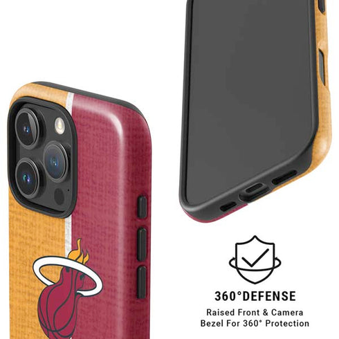 NBA Miami Heat Canvas iPhone 16 Pro Max Magsafe Impact Case