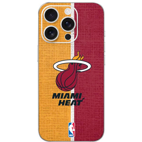 NBA Miami Heat Canvas iPhone 16 Pro Skin