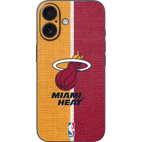 NBA Miami Heat Canvas iPhone 16 Skin