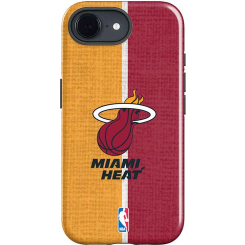 NBA Miami Heat Canvas iPhone 16e Impact Case