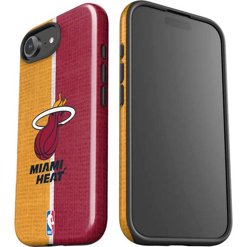 NBA Miami Heat Canvas iPhone 16e Impact Case