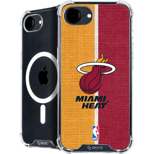 NBA Miami Heat Canvas iPhone 16e MagSafe Case