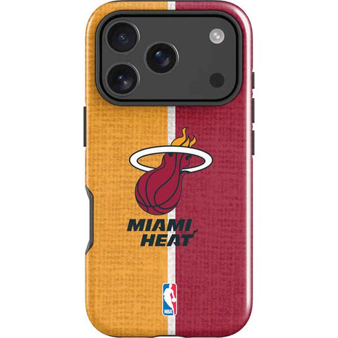 NBA Miami Heat Canvas iPhone 18 Pro Impact Case