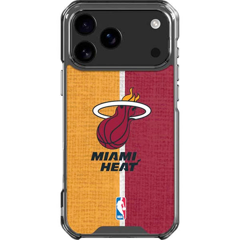 NBA Miami Heat Canvas iPhone 18 Pro Max Clear Case