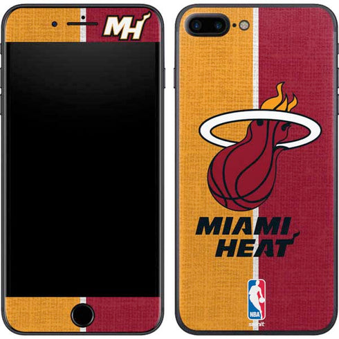NBA Miami Heat Canvas iPhone 8 Plus Skin