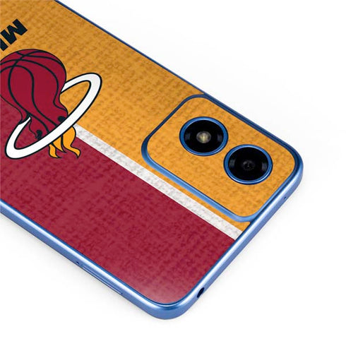 NBA Miami Heat Canvas Moto G Play 4G (2024) Skin