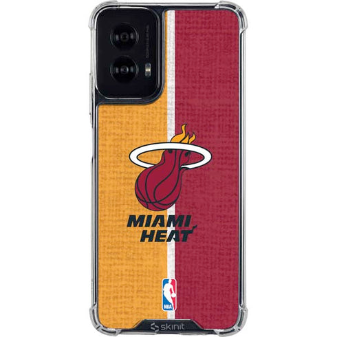 NBA Miami Heat Canvas Moto G Power 5G (2024) Clear Case