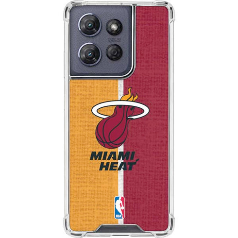 NBA Miami Heat Canvas Moto G Power 5G (2025) Clear Case