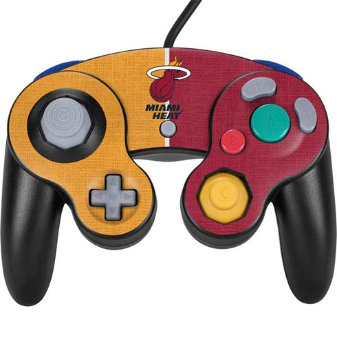 NBA Miami Heat Canvas Nintendo GameCube Controller Skin