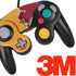 NBA Miami Heat Canvas Nintendo GameCube Controller Skin