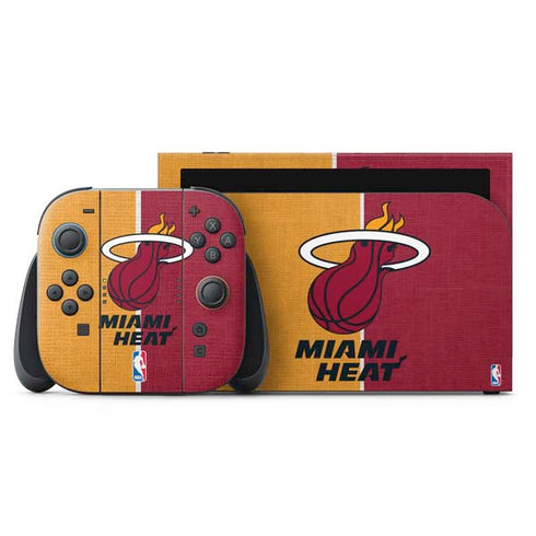 NBA Miami Heat Canvas Nintendo Switch 2 (2025) with Joy-Con Skin