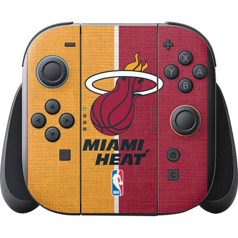 NBA Miami Heat Canvas Nintendo Switch 2 (2025) with Joy-Con Skin