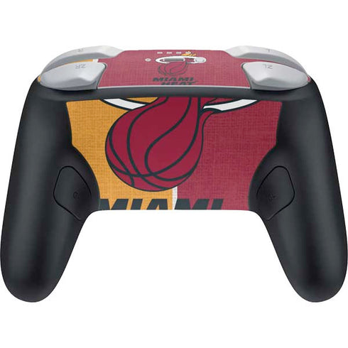NBA Miami Heat Canvas Nintendo Switch 2 (2025) Pro Controller Skin