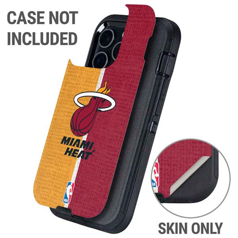 NBA Miami Heat Canvas Otterbox Defender iPhone Skin