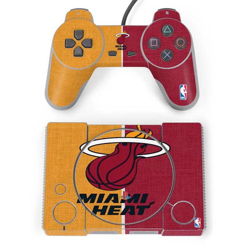 NBA Miami Heat Canvas PlayStation Classic Bundle Skin