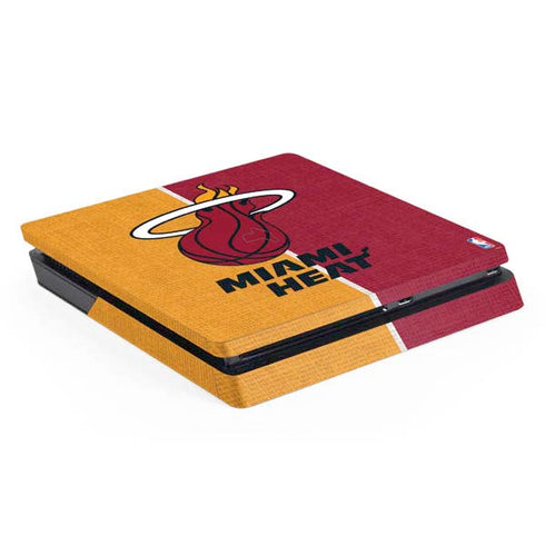 NBA Miami Heat Canvas PS4 Slim Skin