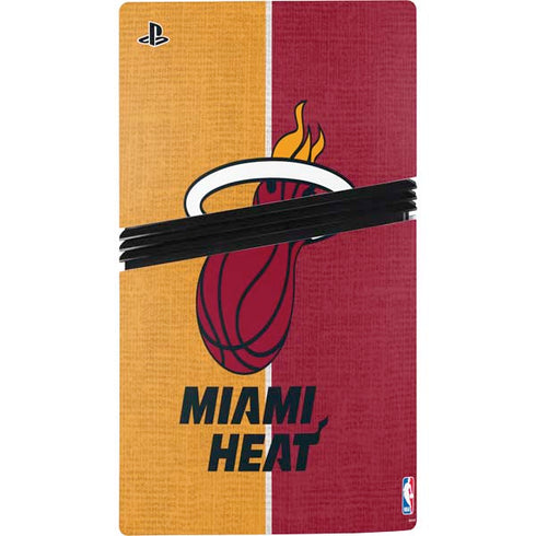 NBA Miami Heat Canvas PS5 Pro Console Skin