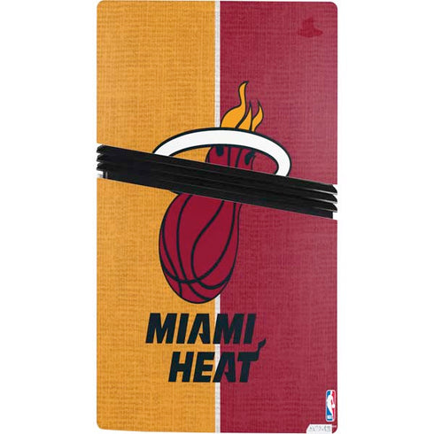 NBA Miami Heat Canvas PS5 Pro Console Skin