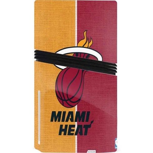 NBA Miami Heat Canvas PS5 Pro Disk Bundle Skin