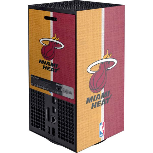 NBA Miami Heat Canvas XBox Series X Digital Edition Console Skin
