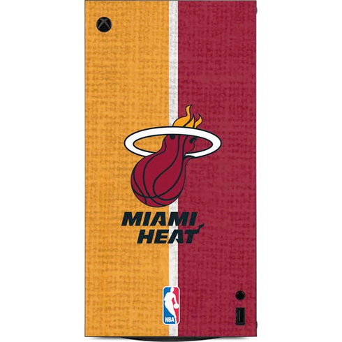 NBA Miami Heat Canvas XBox Series X Digital Edition Console Skin