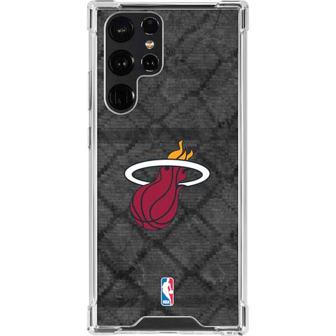 NBA Miami Heat Dark Rust Galaxy S23 Ultra Clear Case