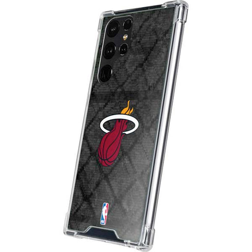 NBA Miami Heat Dark Rust Galaxy S23 Ultra Clear Case