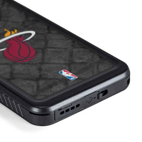 NBA Miami Heat Dark Rust Galaxy S24 Plus Waterproof Case