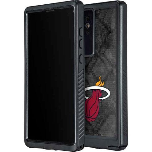 NBA Miami Heat Dark Rust Galaxy S24 Ultra Waterproof Case