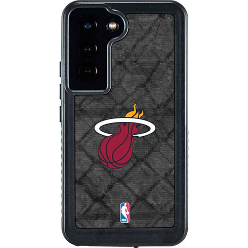 NBA Miami Heat Dark Rust Galaxy S24 Waterproof Case