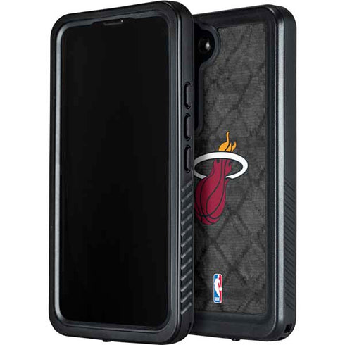 NBA Miami Heat Dark Rust Galaxy S24 Waterproof Case