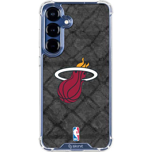 NBA Miami Heat Dark Rust Galaxy S25 Clear Case