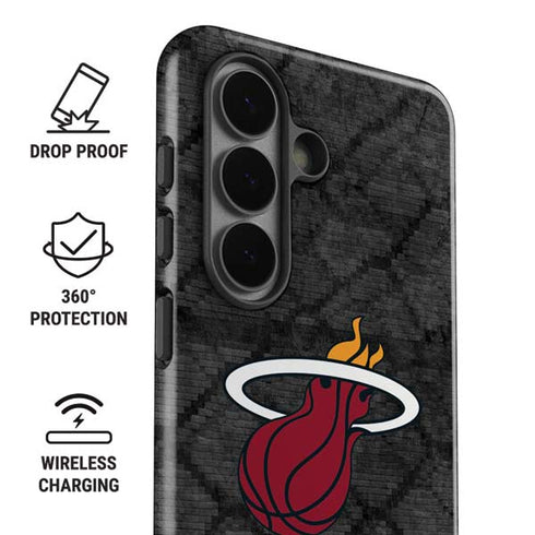 NBA Miami Heat Dark Rust Galaxy S26 Impact Case